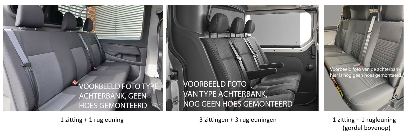 Set Rücksitzbezüge Ford Transit Custom 2012+ 100% Passgenau SKAI-Leder